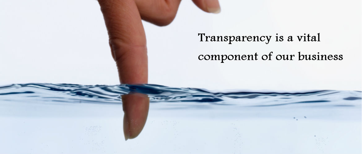 Transparency slider